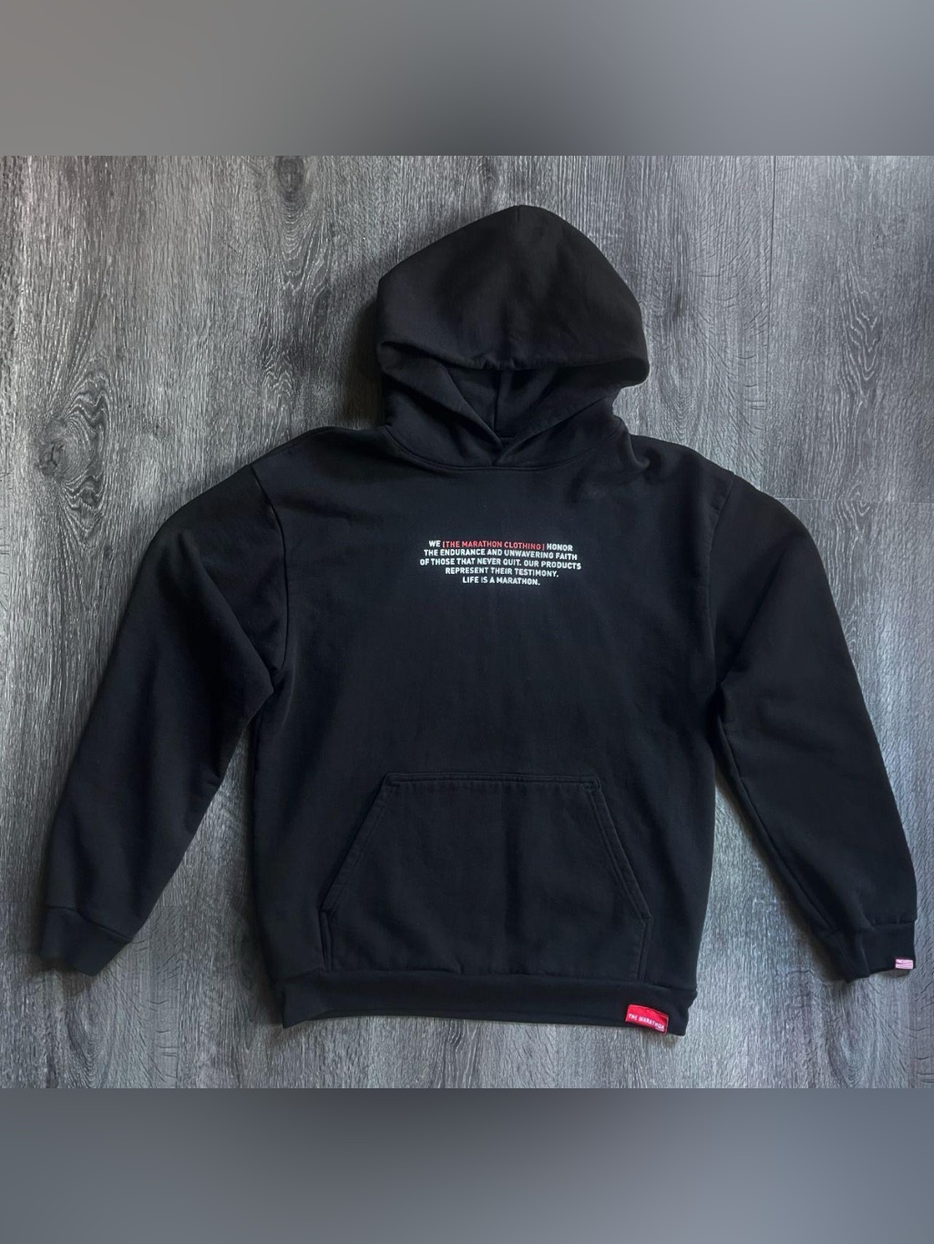 The Marathon Clothing Mission Statement Hoodie - Black